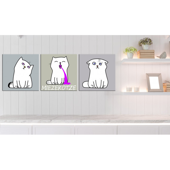Tablou miezekotze: cat trio
