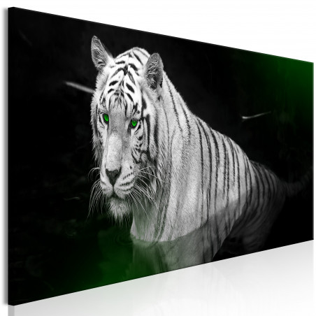 Tablou Shining Tiger (1 Part) Green Narrow-01