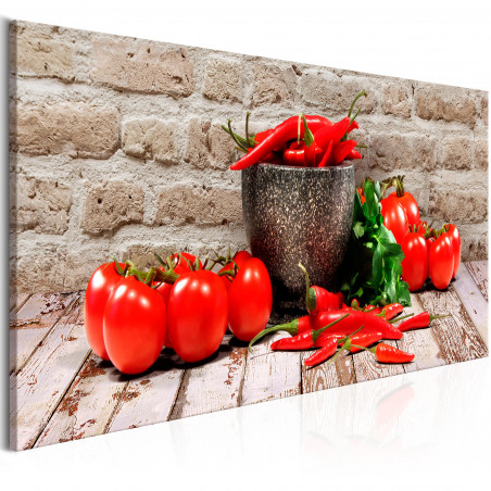 Tablou Red Vegetables (1 Part) Brick Narrow-01