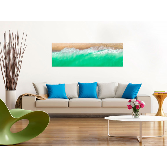 Tablou coast (1 part) narrow green