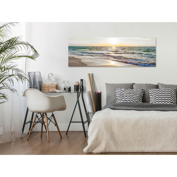 Tablou calm waves (1 part) narrow grey