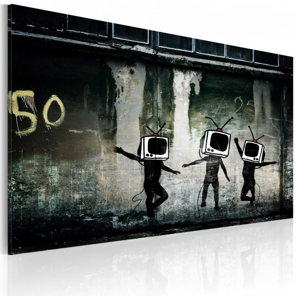 Tablou Tv Heads Dance (Banksy)