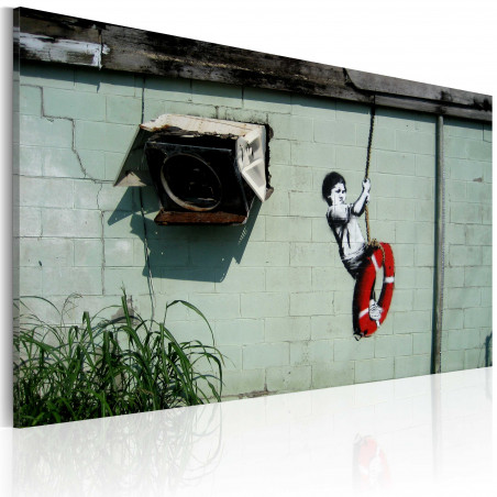 Tablou Boy On A Swing (Banksy)-01