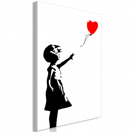 Tablou Little Girl With A Balloon (1 Part) Vertical-01