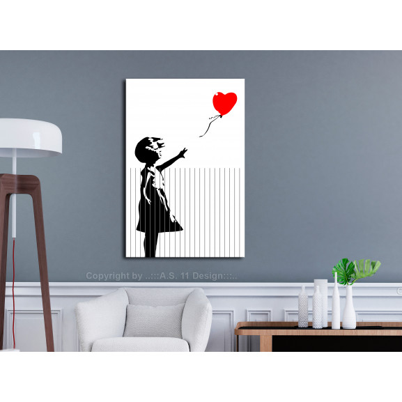 Tablou cut banksy (1 part) vertical