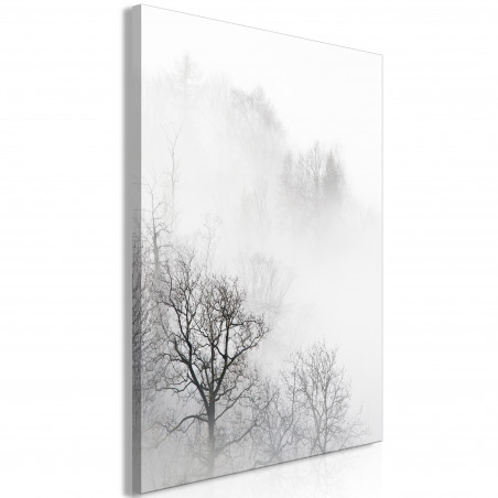 Tablou Trees In The Fog (1 Part) Vertical-01