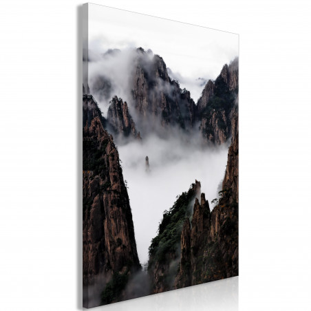 Tablou Fog Over Huang Shan (1 Part) Vertical-01