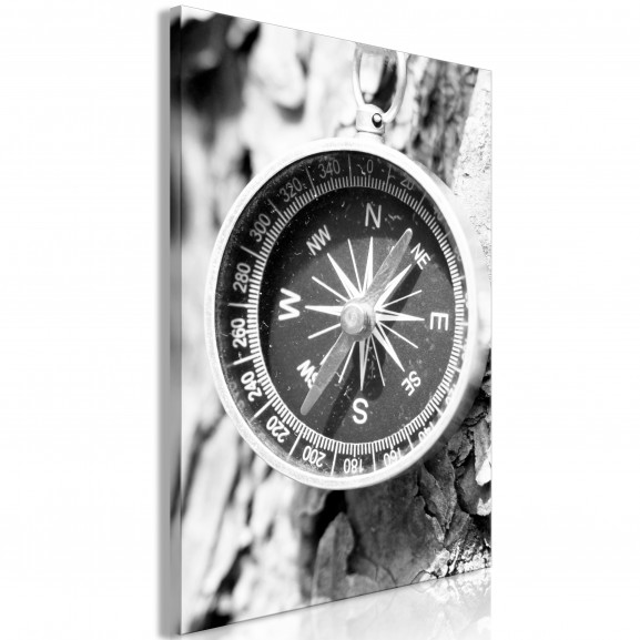 Tablou Black And White Compass (1 Part) Vertical