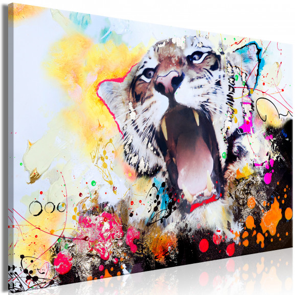 Tablou Tiger'S Roar (1 Part) Wide