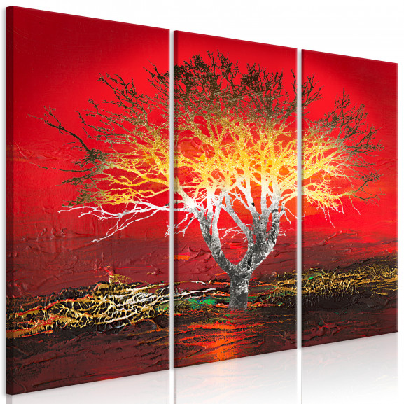 Tablou Fiery Sky (3 Parts)