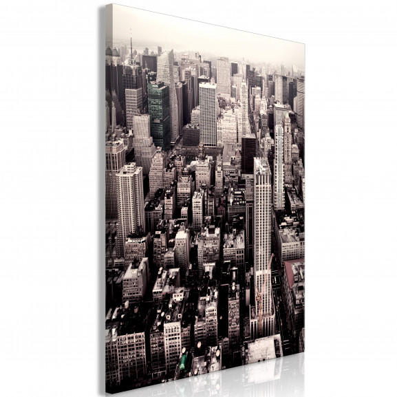 Tablou Manhattan In Sepia (1 Part) Vertical