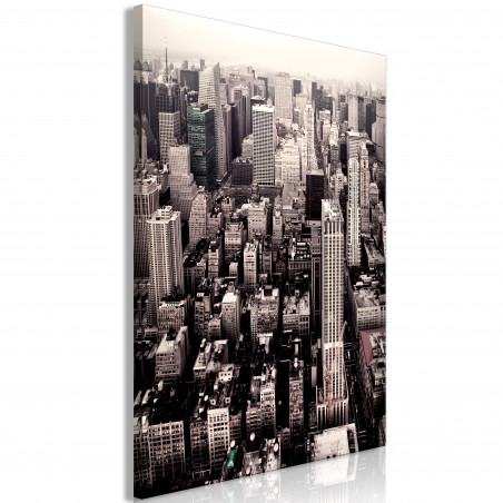 Tablou Manhattan In Sepia (1 Part) Vertical-01