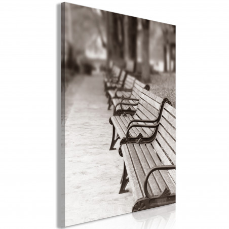 Tablou Park Benches (1 Part) Vertical-01