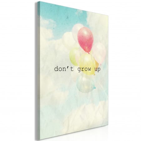 Tablou Don'T Grow Up (1 Part) Vertical-01