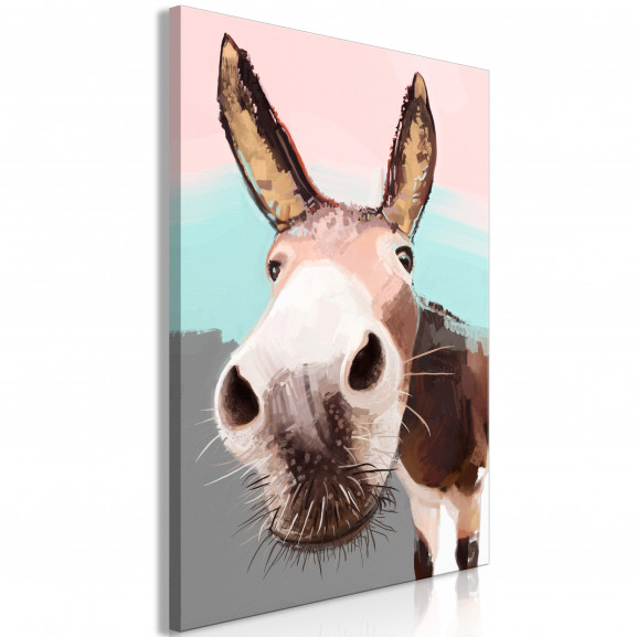 Tablou Curious Donkey (1 Part) Vertical