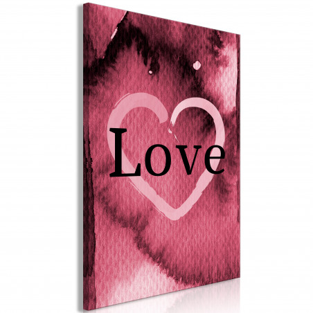 Tablou Burgundy Love (1 Part) Vertical-01