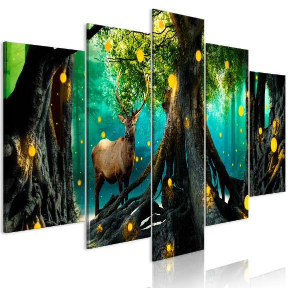 Tablou Enchanted Forest (5 Parts) Wide
