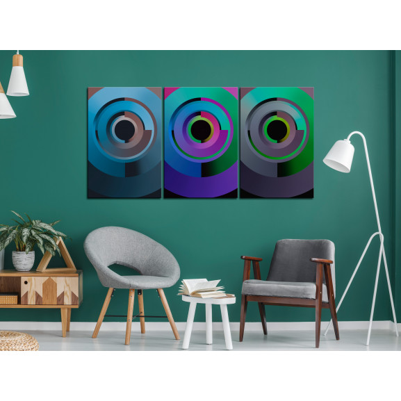 Tablou gradient circles (3 parts)