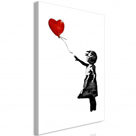 Tablou Banksy: Girl With Balloon (1 Part) Vertical-01