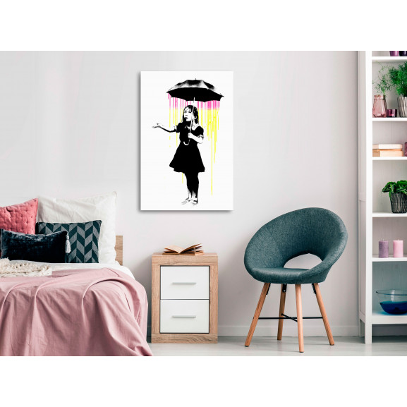 Tablou girl with umbrella (1 part) vertical
