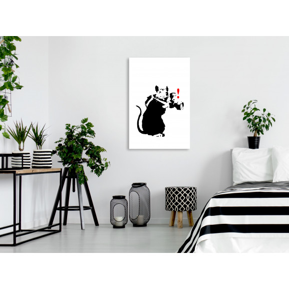 Tablou rat photographer (1 part) vertical