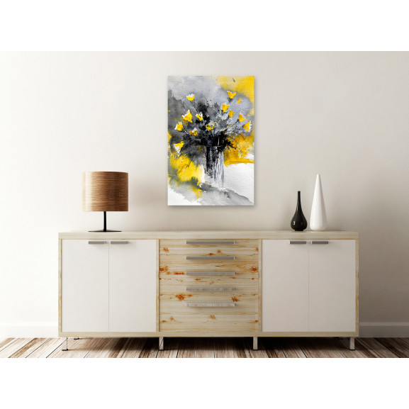 Tablou bouquet of colours (1 part) vertical yellow