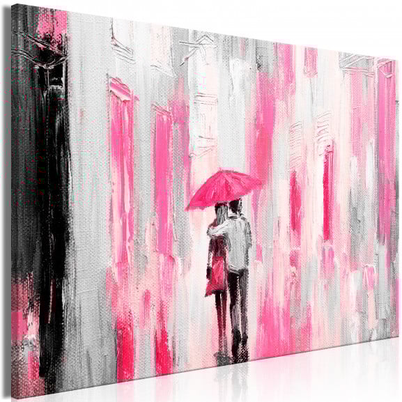 Tablou Umbrella In Love (1 Part) Wide Pink