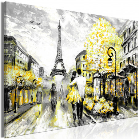 Tablou Colourful Rendez-Vous (1 Part) Wide Yellow-01