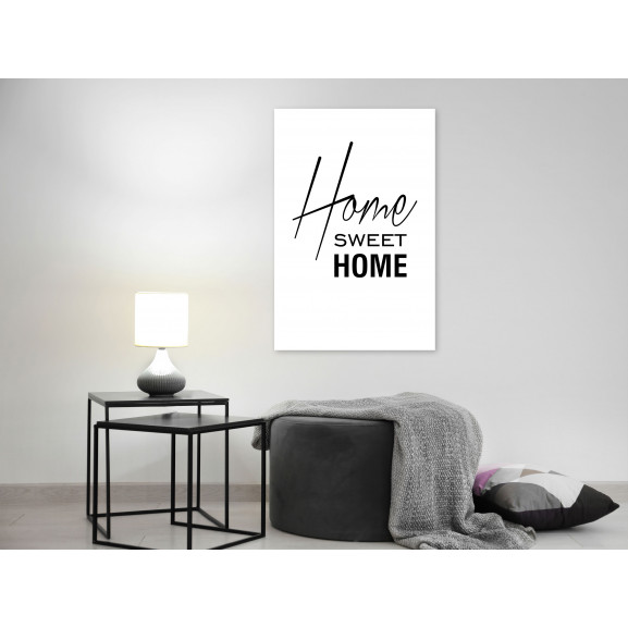 Tablou Black And White: Home Sweet Home (1 Part) Vertical