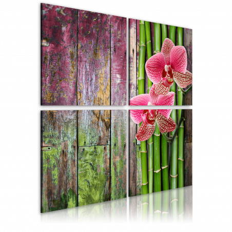Tablou Bamboo And Orchid-01
