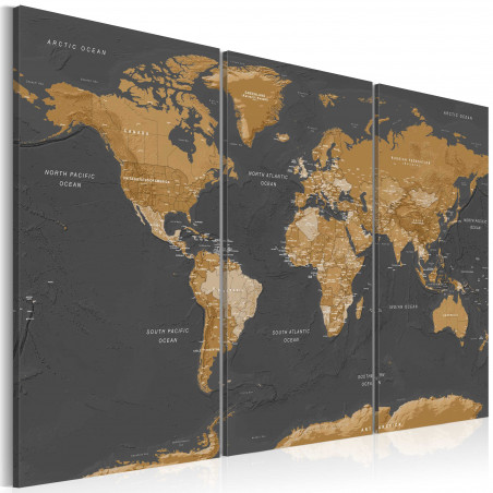Tablou World Map: Modern Aesthetics-01
