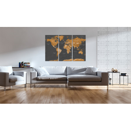 Tablou World Map: Modern Aesthetics-01