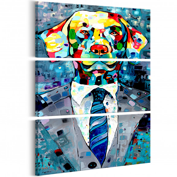 Tablou Dog In A Suit (3 Parts)