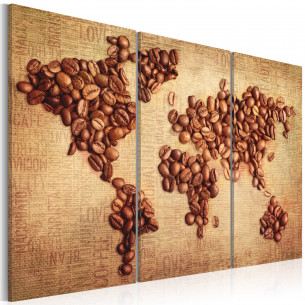 Tablou Coffee From Around The World Triptych
