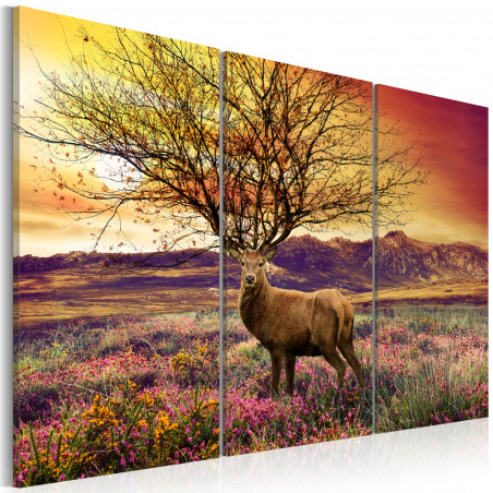 Tablou Fancy Antler Triptych-01