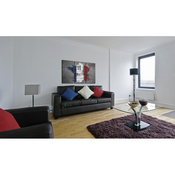 Tablou symbols of france triptych