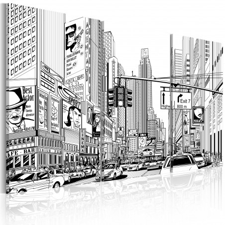Tablou Black & White Comic Style-01