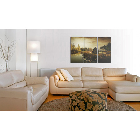 Tablou Idyllic Village Triptych-01