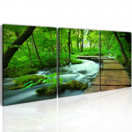 Tablou Forest Broadwalk Triptych-01