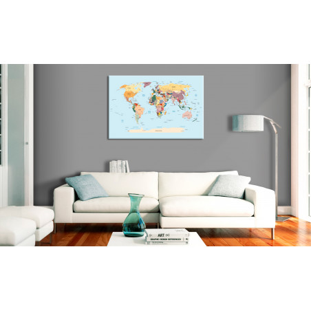 Tablou World Map: Travel With Me-01