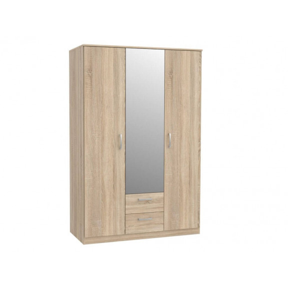 Dulap 3U Nikole, Stejar Sonoma, 1226 x 1850 x 527 mm.