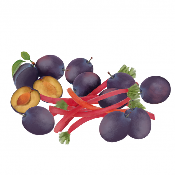 Lumanare parfumata plum & rhubarb
