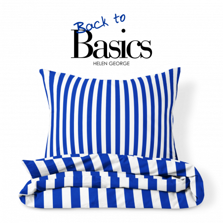 Set Lenjerie Pat Dublu Back To Basics Blue & White-01