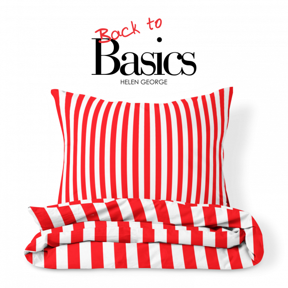 Set Lenjerie Pat Dublu Back To Basics Red & White