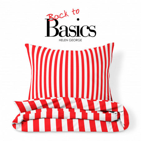 Set Lenjerie Pat Dublu Back To Basics Red & White-01