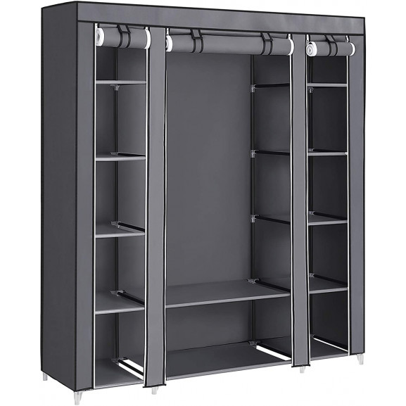 Dulap de metal, gri, 175 x 150 x 45 cm
