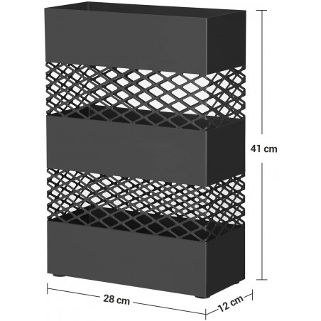 Suport Umbrela Fence Black, 28 x 12 x 41 cm-01