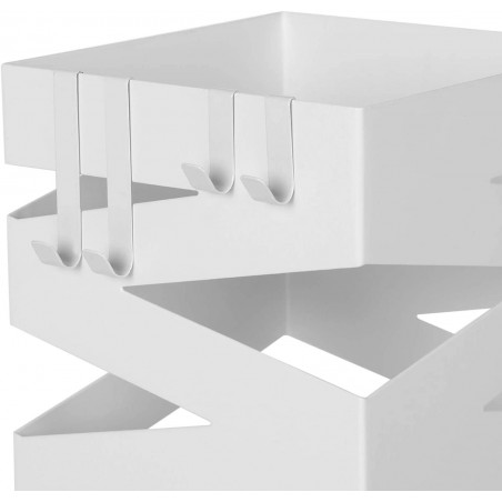 Suport Umbrela Fence White, 15.5 x 15.5 x 49 cm-01