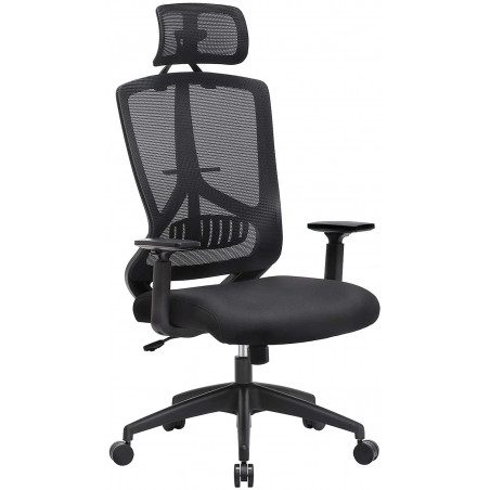 Scaun Birou Office Ergonomic Nice, Negru, 50 x 50 x 120 cm-01