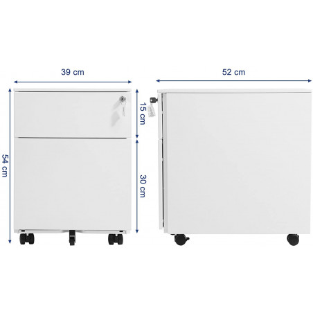 Dulap Depozitare Office Alb, 52 x 54 x 39 cm-01